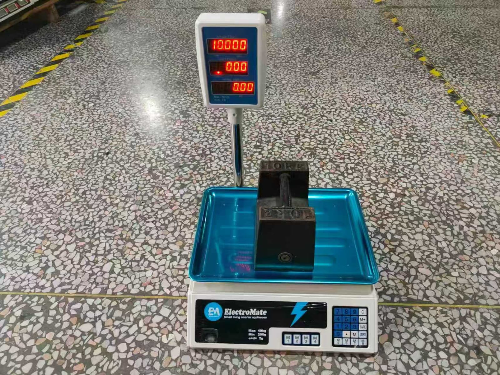 40kgs electromate digital computing weighting scale with arm 